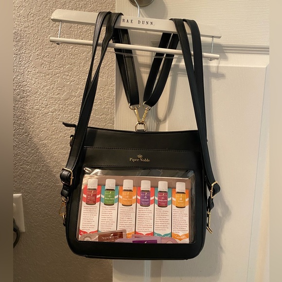 Black convertible display backpack crossbody - Picture 8 of 8